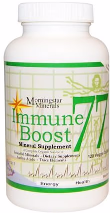 Immune Boost 77, Mineral Supplement, 120 Veggie Caps by Morningstar Minerals, 補品，礦物質，感冒和病毒，免疫系統 HK 香港