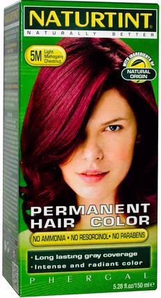 Permanent Hair Color, 5M Light Mahogany Chestnut, 5.28 fl oz (150 ml) by Naturtint, 洗澡,美容,頭髮,頭皮,頭髮的顏色 HK 香港 Permanent Hair Color, 5M Light Mahogany Chestnut, 5.28 fl oz (150 ml) by Naturtint, 洗澡,美容,頭髮,頭皮,頭髮的顏色 HK 香港