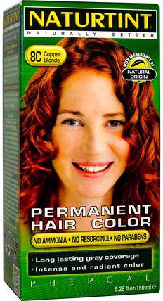 Permanent Hair Color, 8C Copper Blonde, 5.28 fl oz (150 ml) by Naturtint, 健康 HK 香港 Permanent Hair Color, 8C Copper Blonde, 5.28 fl oz (150 ml) by Naturtint, 健康 HK 香港