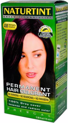 Permanent Hair Colorant, 4M Mahogany Chestnut, 5.98 fl oz (170 ml) by Naturtint, 健康 HK 香港 Permanent Hair Colorant, 4M Mahogany Chestnut, 5.98 fl oz (170 ml) by Naturtint, 健康 HK 香港