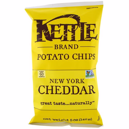 Kettle Foods, Potato Chips, New York Cheddar, 5 oz (142 g) Review Kettle Foods, Potato Chips, New York Cheddar, 5 oz (142 g) Review