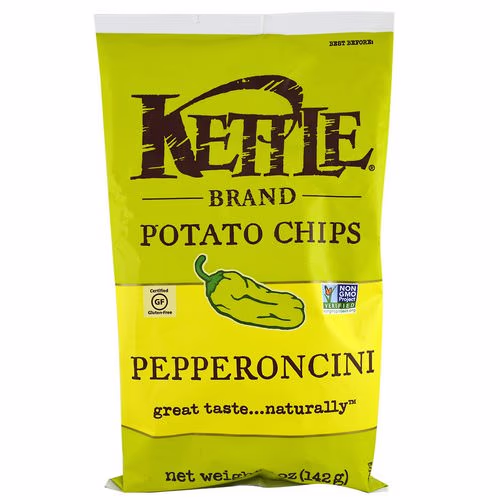 Kettle Foods, Potato Chips, Pepperoncini, 5 oz (142 g) Review Kettle Foods, Potato Chips, Pepperoncini, 5 oz (142 g) Review