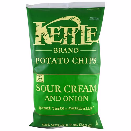 Kettle Foods, Potato Chips, Sour Cream and Onion, 5 oz (142 g) Review Kettle Foods, Potato Chips, Sour Cream and Onion, 5 oz (142 g) Review