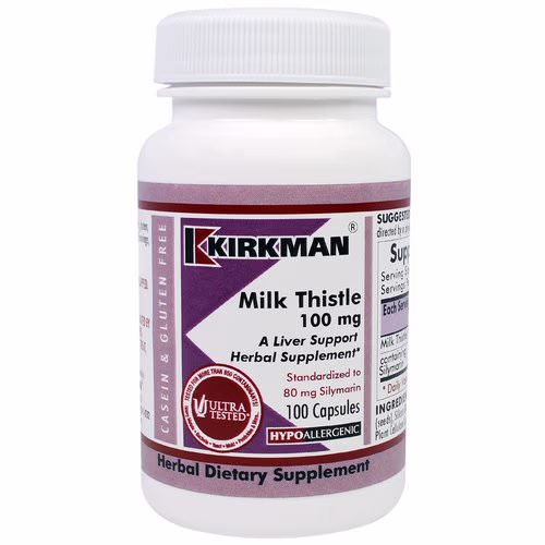 Kirkman Labs, Milk Thistle, 100 mg, 100 Capsules Review Kirkman Labs, Milk Thistle, 100 mg, 100 Capsules Review