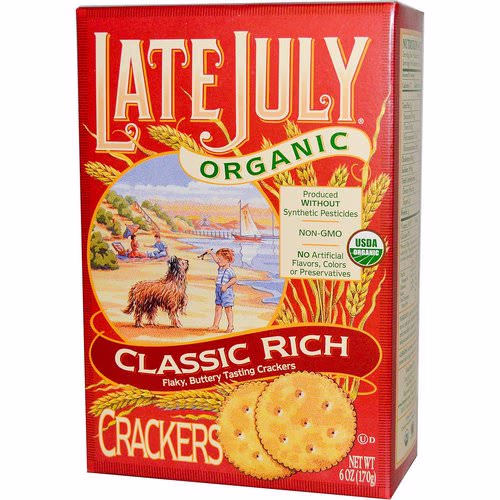 Late July, Organic Classic Rich Crackers, 6 oz (170 g) Review Late July, Organic Classic Rich Crackers, 6 oz (170 g) Review