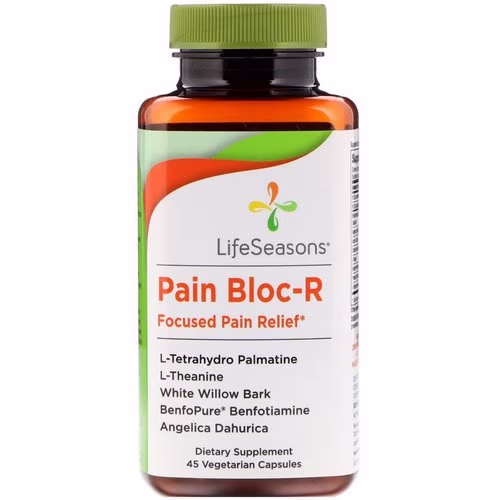 LifeSeasons, Pain Bloc-R, Focused Pain Relief, 45 Vegetarian Capsules Review