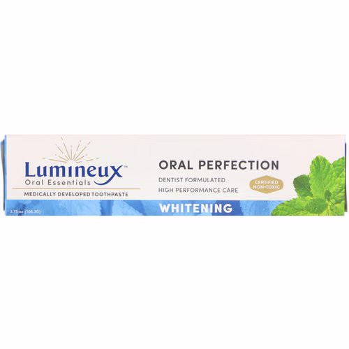 Lumineux Oral Essentials, Medically Developed Toothpaste, Whitening, 3.75 oz (99.2 g) Review Lumineux Oral Essentials, Medically Developed Toothpaste, Whitening, 3.75 oz (99.2 g) Review