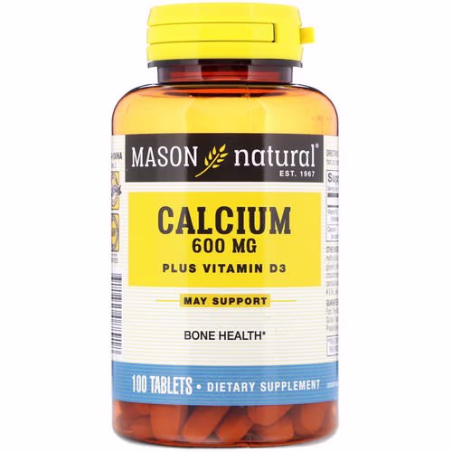 Mason Natural, Calcium Plus Vitamin D3, 600 mg, 100 Tablets Review Mason Natural, Calcium Plus Vitamin D3, 600 mg, 100 Tablets Review
