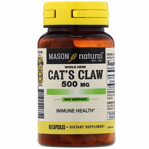 Mason Natural, Cat's Claw, 500 mg, 60 Capsules Review Mason Natural, Cat's Claw, 500 mg, 60 Capsules Review