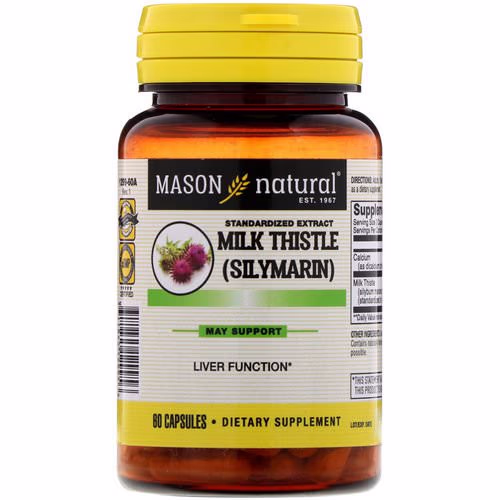 Mason Natural, Milk Thistle (Silymarin), Standardized Extract, 60 Capsules Review Mason Natural, Milk Thistle (Silymarin), Standardized Extract, 60 Capsules Review