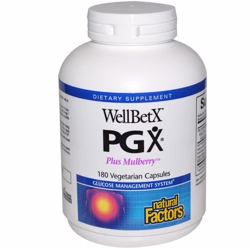 Natural Factors, WellBetX PGX, Plus Mulberry, 180 Veggie Caps Review