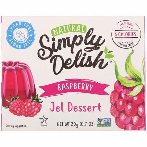 Natural Simply Delish, Natural Jel Dessert, Raspberry, 0.7 oz (20 g) Review Natural Simply Delish, Natural Jel Dessert, Raspberry, 0.7 oz (20 g) Review