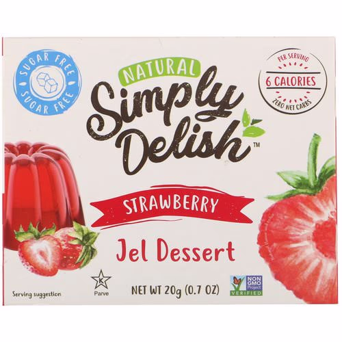 Natural Simply Delish, Natural Jel Dessert, Strawberry, 0.7 oz (20 g) Review Natural Simply Delish, Natural Jel Dessert, Strawberry, 0.7 oz (20 g) Review