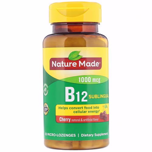 Nature Made, B-12 Sublingual, Cherry, 1000 mcg, 50 Micro -Lozenges Review Nature Made, B-12 Sublingual, Cherry, 1000 mcg, 50 Micro -Lozenges Review