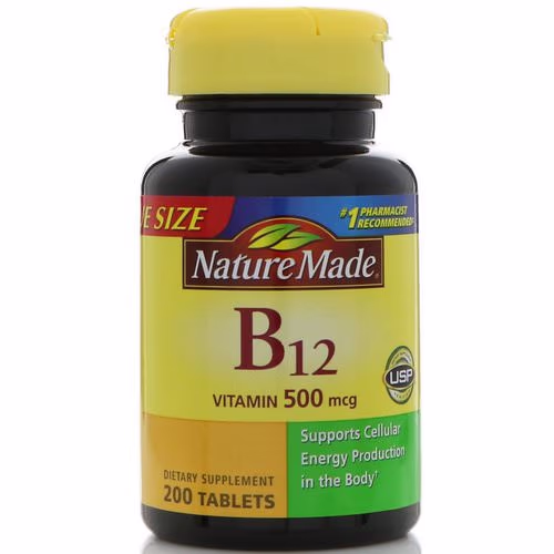 Nature Made, Vitamin B12, 500 mcg, 200 Tablets Review Nature Made, Vitamin B12, 500 mcg, 200 Tablets Review