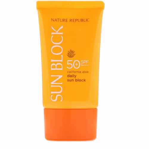 Nature Republic, Daily Sun Block, California Aloe, SPF 50+ PA++++, 1.92 fl oz (57 ml) Review Nature Republic, Daily Sun Block, California Aloe, SPF 50+ PA++++, 1.92 fl oz (57 ml) Review