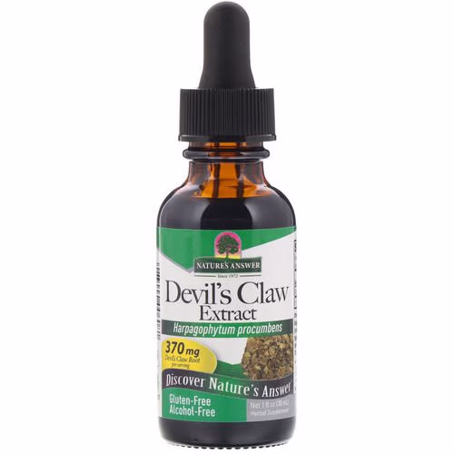 Nature's Answer, Devil's Claw Extract, Alcohol-Free, 1 fl oz (30 ml) Review Nature's Answer, Devil's Claw Extract, Alcohol-Free, 1 fl oz (30 ml) Review