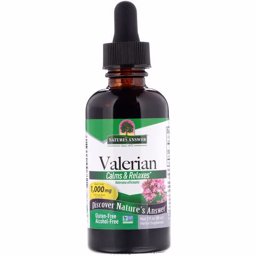Nature's Answer, Valerian, Alcohol-Free, 1,000 mg, 2 fl oz (60 ml) Review Nature's Answer, Valerian, Alcohol-Free, 1,000 mg, 2 fl oz (60 ml) Review