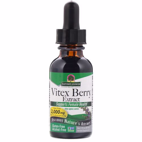 Nature's Answer, Vitex Berry Extract, Alcohol-Free, 2,000 mg, 1 fl oz (30 ml) Review Nature's Answer, Vitex Berry Extract, Alcohol-Free, 2,000 mg, 1 fl oz (30 ml) Review