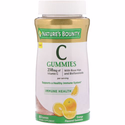 Nature's Bounty, Vitamin C Gummies, Orange Flavored, 250 mg, 80 Gummies Review Nature's Bounty, Vitamin C Gummies, Orange Flavored, 250 mg, 80 Gummies Review