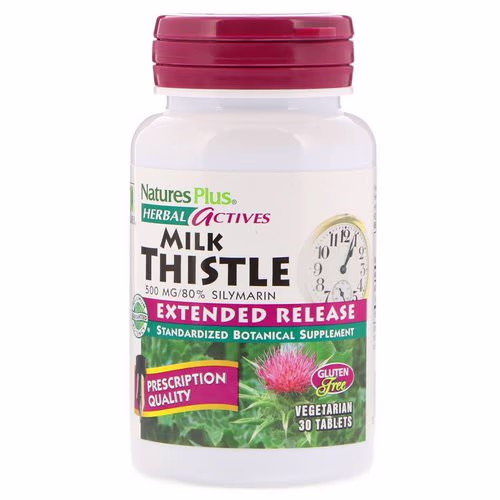 Nature's Plus, Herbal Actives, Milk Thistle, Extended Release, 500 mg, 30 Tablets Review Nature's Plus, Herbal Actives, Milk Thistle, Extended Release, 500 mg, 30 Tablets Review