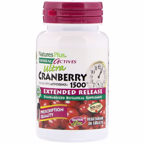 Nature's Plus, Herbal Actives, Ultra Cranberry 1500, 1,500 mcg, 30 Vegetarian Tablets Review