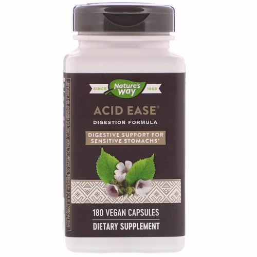 Nature's Way, Acid Ease, Digestion Formula, 180 Vegan Capsules Review