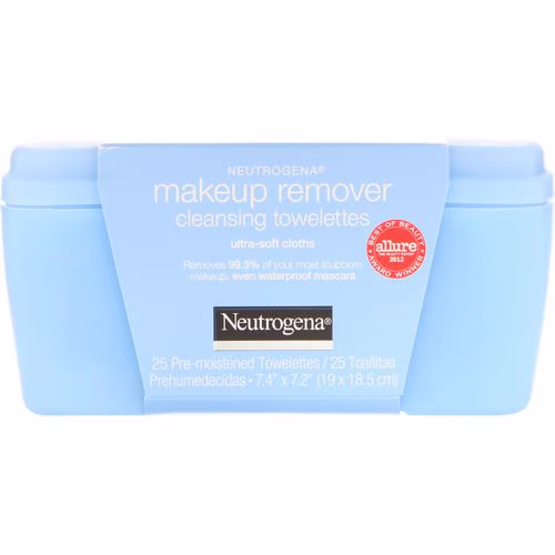 Neutrogena, Makeup Remover Cleansing Towelettes, Ultra-Soft Cloths, 25 Pre-Moistened Towelettes Review