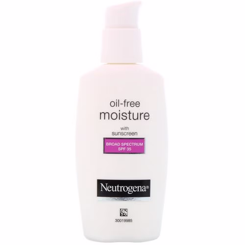 Neutrogena, Oil Free Moisture, Facial Moisturizer with UVA/UVB Protection, Broad Spectrum SPF 35, 2.5 fl oz (73 ml) Review