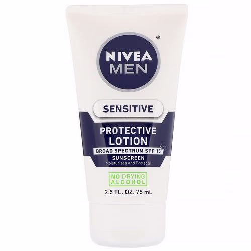 Nivea, Men, Sensitive Protective Lotion, SPF 15, 2.5 fl oz (75 ml) Review Nivea, Men, Sensitive Protective Lotion, SPF 15, 2.5 fl oz (75 ml) Review