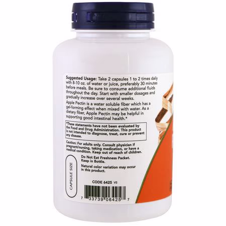 Now Foods Pectin - 果膠, 纖維, 消化, 補品