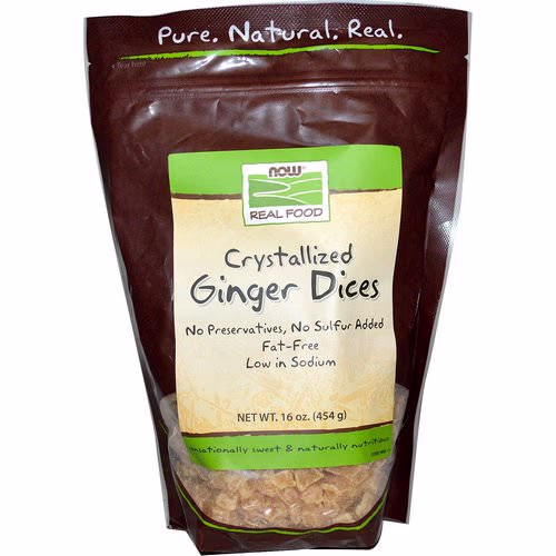 Now Foods, Real Food, Crystallized Ginger Dices, 16 oz (454 g) Review Now Foods, Real Food, Crystallized Ginger Dices, 16 oz (454 g) Review
