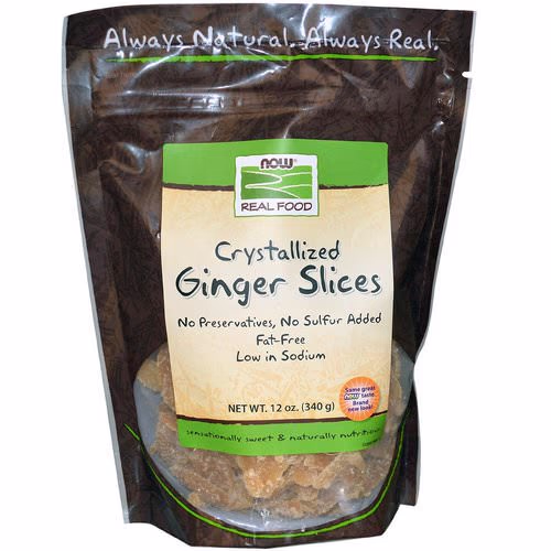 Now Foods, Real Food, Crystallized Ginger Slices, 12 oz (340 g) Review Now Foods, Real Food, Crystallized Ginger Slices, 12 oz (340 g) Review