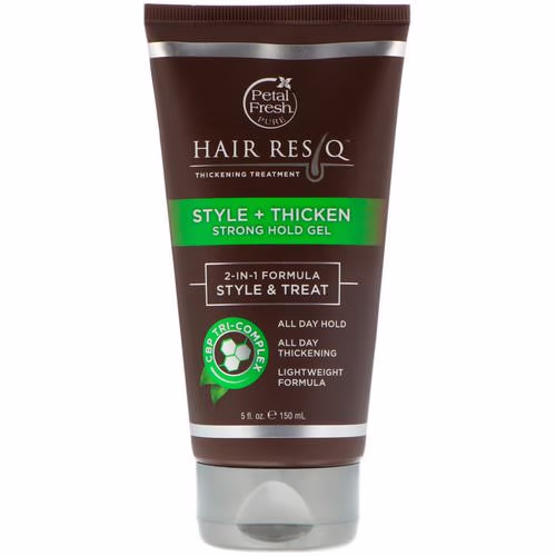 Petal Fresh, Hair ResQ, Thickening Treatment, Style + Thicken Strong Hold Gel, 5 fl oz (150 ml) Review