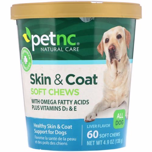 petnc NATURAL CARE, Skin & Coat, Liver Flavor, All Dog, 60 Soft Chews Review petnc NATURAL CARE, Skin & Coat, Liver Flavor, All Dog, 60 Soft Chews Review