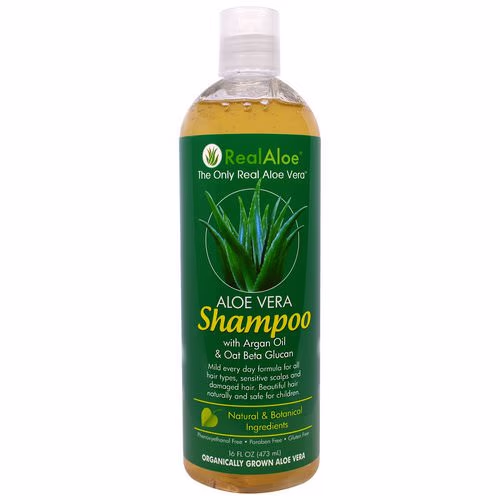Real Aloe, Aloe Vera Shampoo with Argan Oil & Oat Beta Glucan, 16 fl oz (473 mL) Review Real Aloe, Aloe Vera Shampoo with Argan Oil & Oat Beta Glucan, 16 fl oz (473 mL) Review