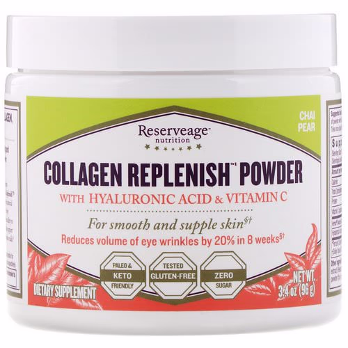 ReserveAge Nutrition, Collagen Replenish Powder, Chai Pear, 3.4 oz (96 g) Review