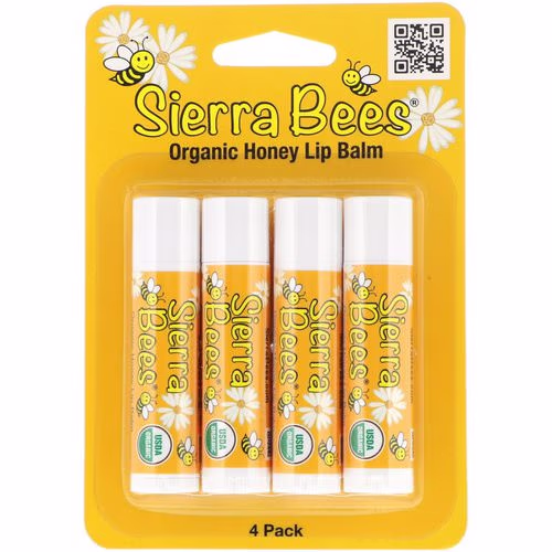 Sierra Bees, Organic Lip Balms, Honey, 4 Pack, .15 oz (4.25 g) Each Review Sierra Bees, Organic Lip Balms, Honey, 4 Pack, .15 oz (4.25 g) Each Review