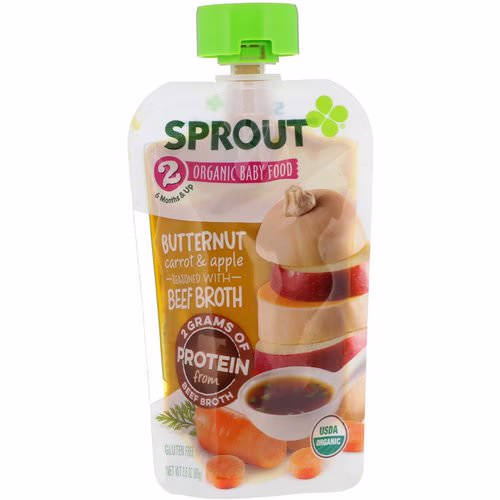 Sprout Organic, Baby Food, Stage 2, Butternut Carrot & Apple, 3.5 oz (99 g) Review Sprout Organic, Baby Food, Stage 2, Butternut Carrot & Apple, 3.5 oz (99 g) Review