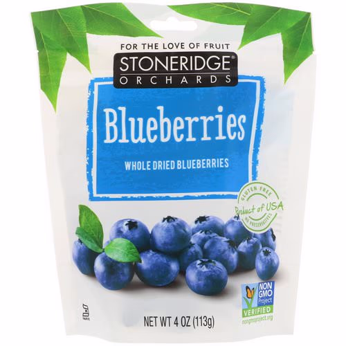 Stoneridge Orchards, Blueberries, Whole Dried Blueberries, 4 oz (113 g) Review Stoneridge Orchards, Blueberries, Whole Dried Blueberries, 4 oz (113 g) Review