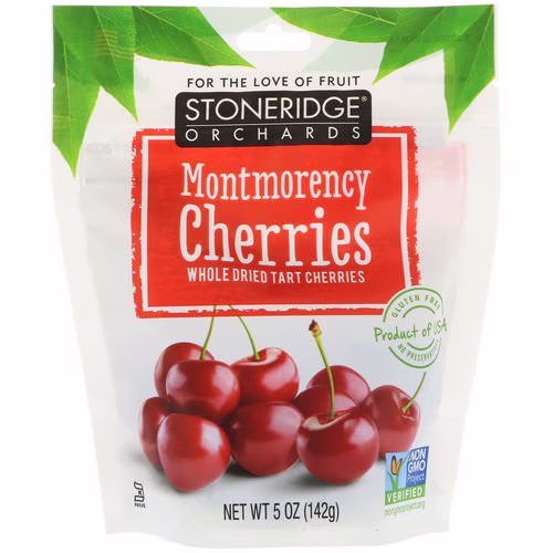 Stoneridge Orchards, Montmorency Cherries, Whole Dried Tart Cherries, 5 oz (142 g) Review Stoneridge Orchards, Montmorency Cherries, Whole Dried Tart Cherries, 5 oz (142 g) Review
