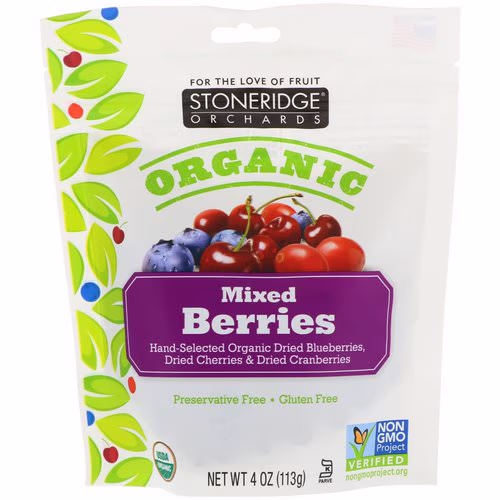 Stoneridge Orchards, Organic, Mixed Berries, 4 oz (113 g) Review Stoneridge Orchards, Organic, Mixed Berries, 4 oz (113 g) Review