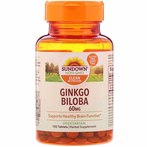 Sundown Naturals, Ginkgo Biloba, 60 mg, 100 Tablets Review