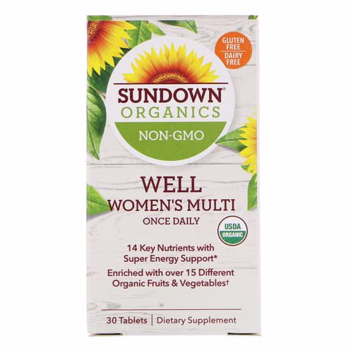 Sundown Organics, Well Women's Multivitamin, Once Daily, 30 Tablets Review Sundown Organics, Well Women's Multivitamin, Once Daily, 30 Tablets Review
