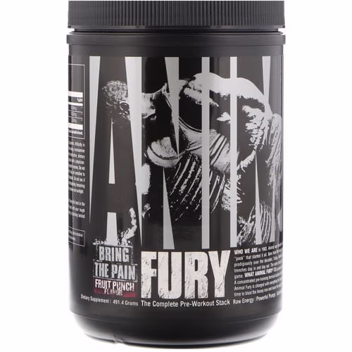 Universal Nutrition, Animal Fury, Fruit Punch, 491.4 g Review