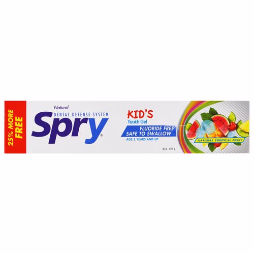 Xlear, Kid's Spry, Tooth Gel, Fluoride-Free, Natural Tropical Fruit, 5 oz (141 g) Review