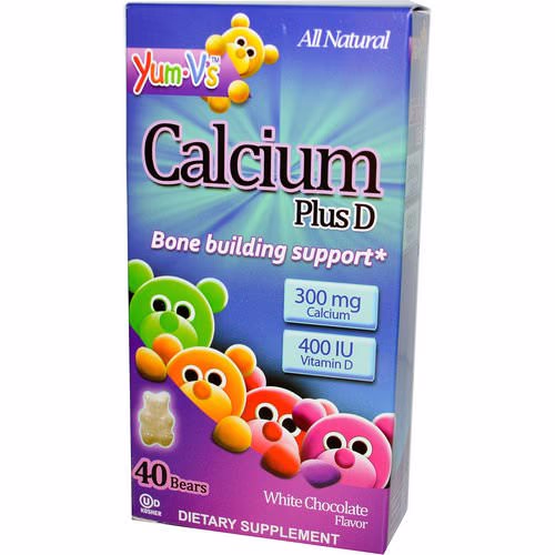 YumV's, Calcium Plus D, White Chocolate Flavor, 40 Bears Review YumV's, Calcium Plus D, White Chocolate Flavor, 40 Bears Review