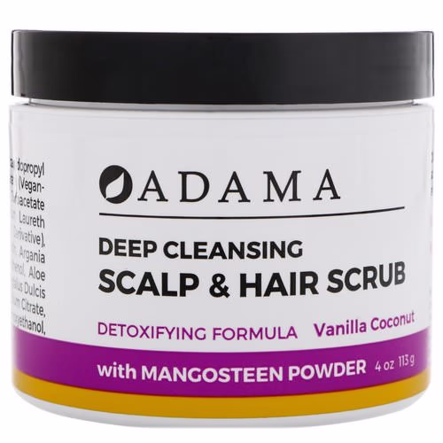 Zion Health, Adama, Deep Cleansing Scalp & Hair Scrub, Vanilla Coconut, 4 oz (113 g) Review Zion Health, Adama, Deep Cleansing Scalp & Hair Scrub, Vanilla Coconut, 4 oz (113 g) Review