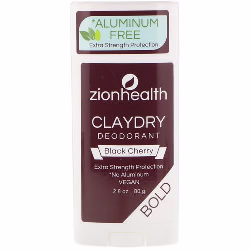 Zion Health, Bold, ClayDry Deodorant, Black Cherry, 2.8 oz (80 g) Review Zion Health, Bold, ClayDry Deodorant, Black Cherry, 2.8 oz (80 g) Review