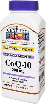 Co Q-10, 200 mg, 120 Capsules by 21st Century, 補充劑，輔酶q10，coq10 200毫克 HK 香港